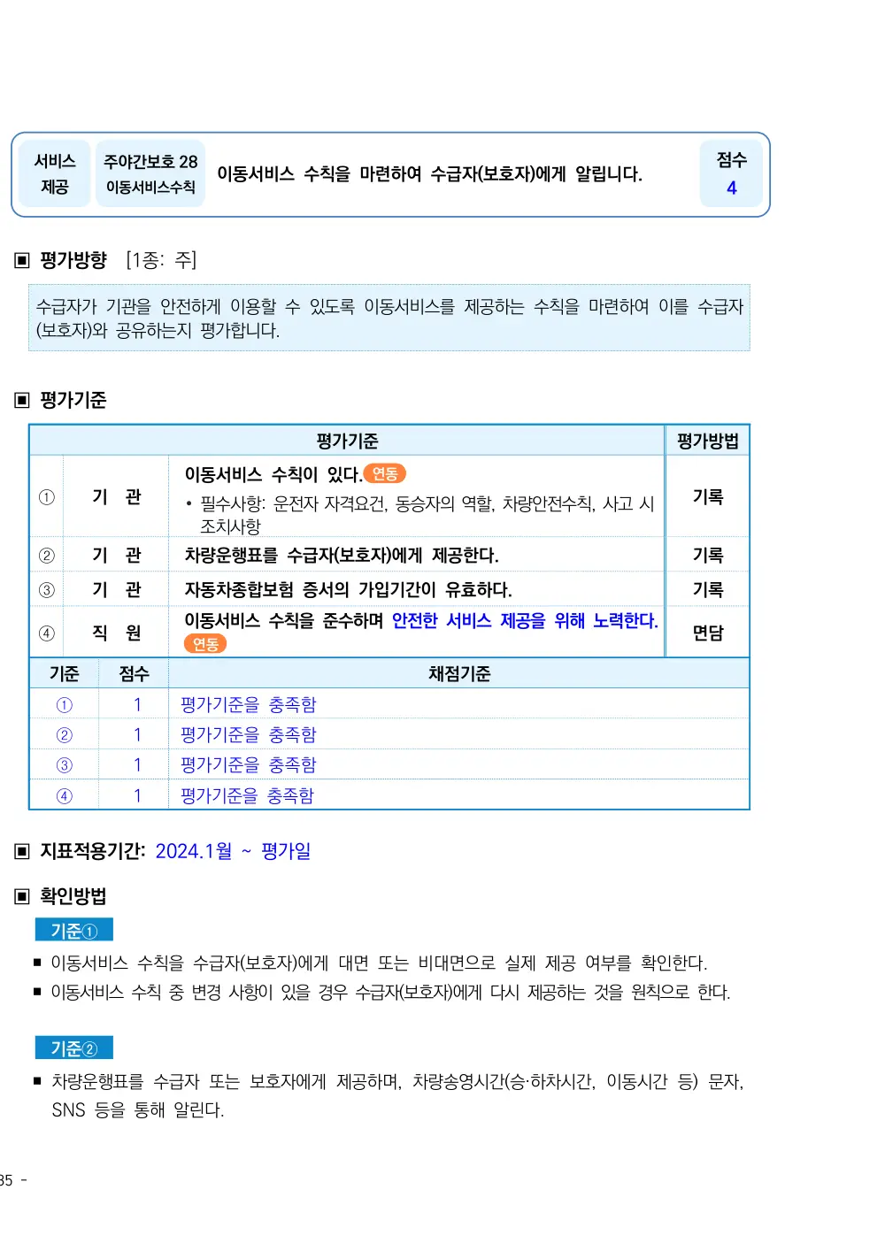 2026년 주야간보호 평가매뉴얼 원본 쪽 1/2
