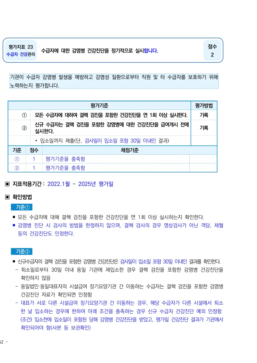 2025년 시설급여(노인요양시설) 평가매뉴얼 원본 쪽 1/7