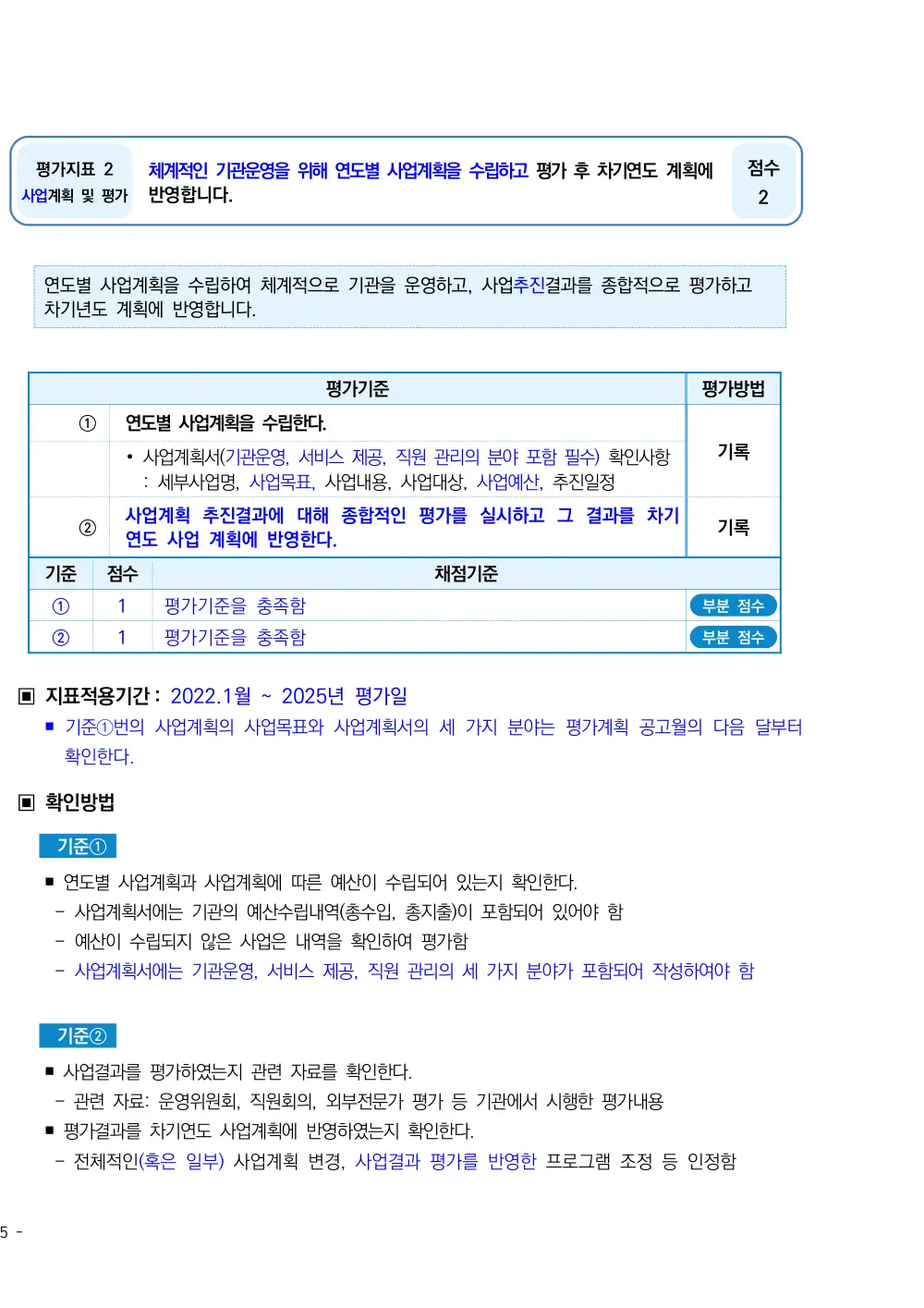 2025년 시설급여(노인요양시설) 평가매뉴얼 원본 쪽 1/2