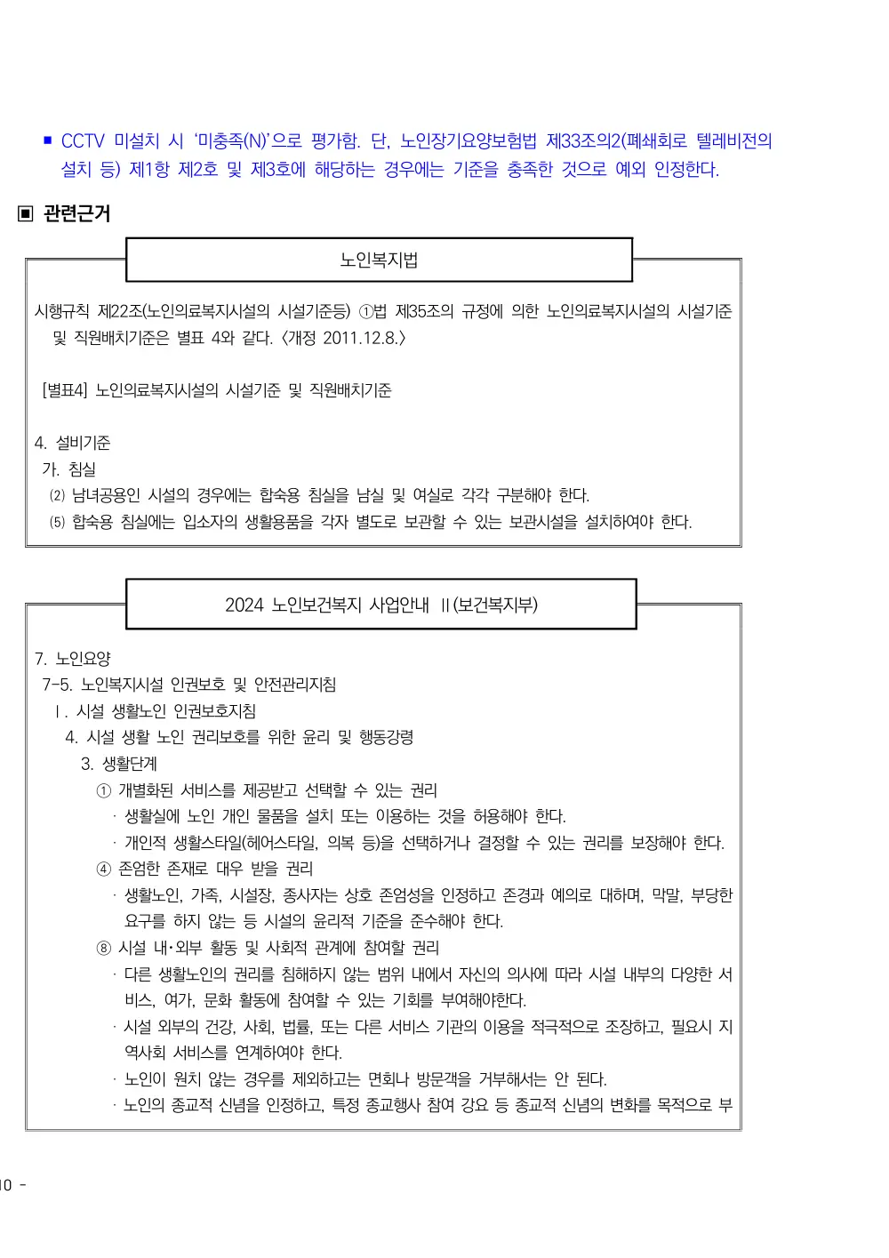 2025년 시설급여(노인요양공동생활가정) 평가매뉴얼 원본 쪽 4/7