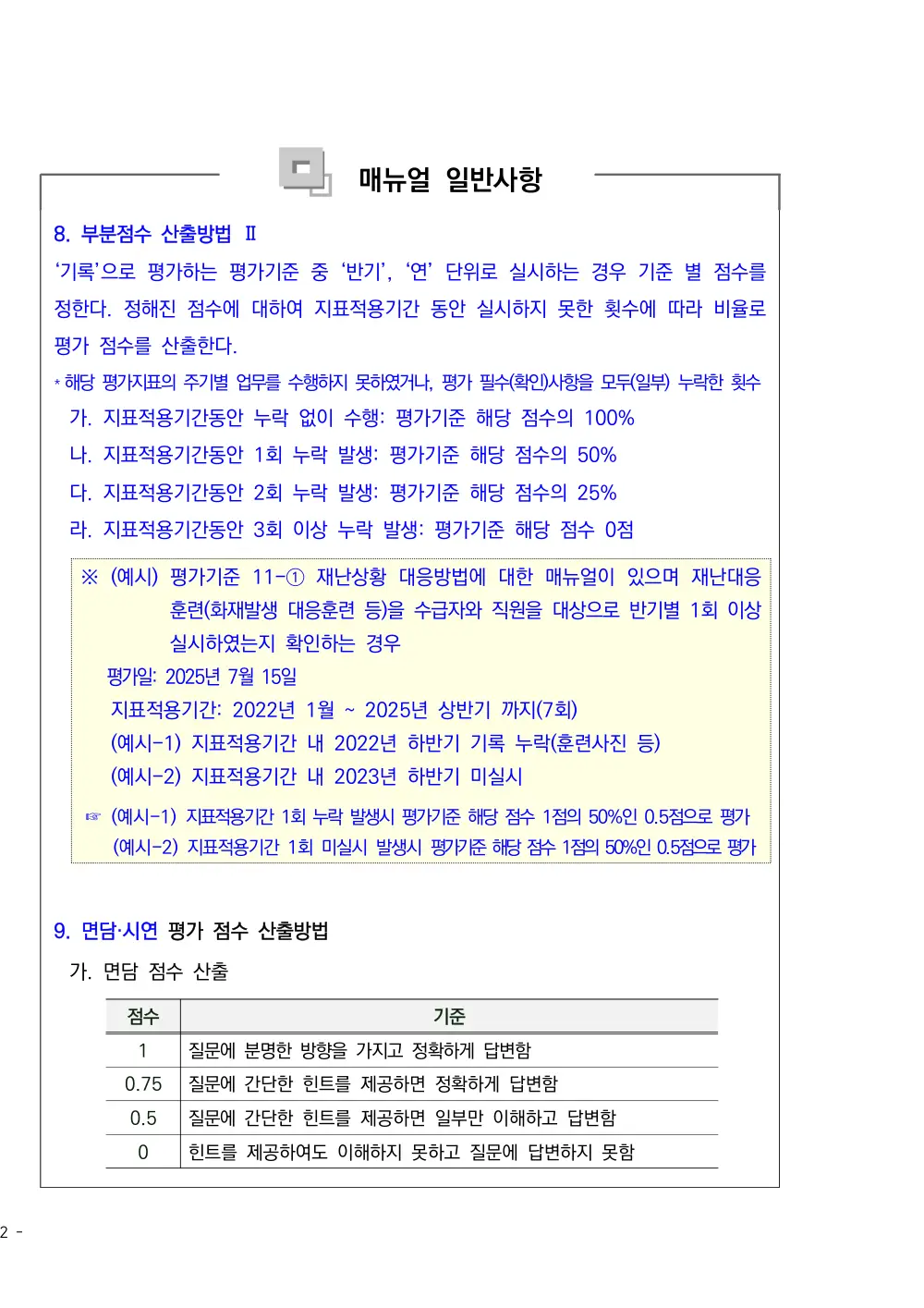 2025년 시설급여(노인요양공동생활가정) 평가매뉴얼 원본 쪽 1/1