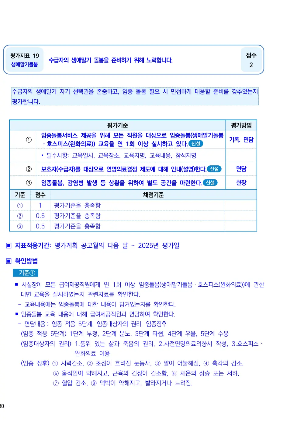2025년 시설급여(노인요양공동생활가정) 평가매뉴얼 원본 쪽 1/3